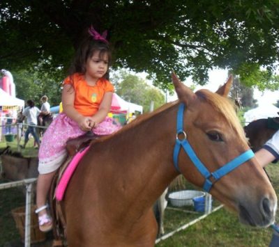 Megan on a Horsey